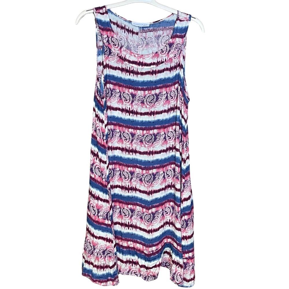 Cest La Vie dress pullover cotton midi lightweight flowy comfy colorful size 1X